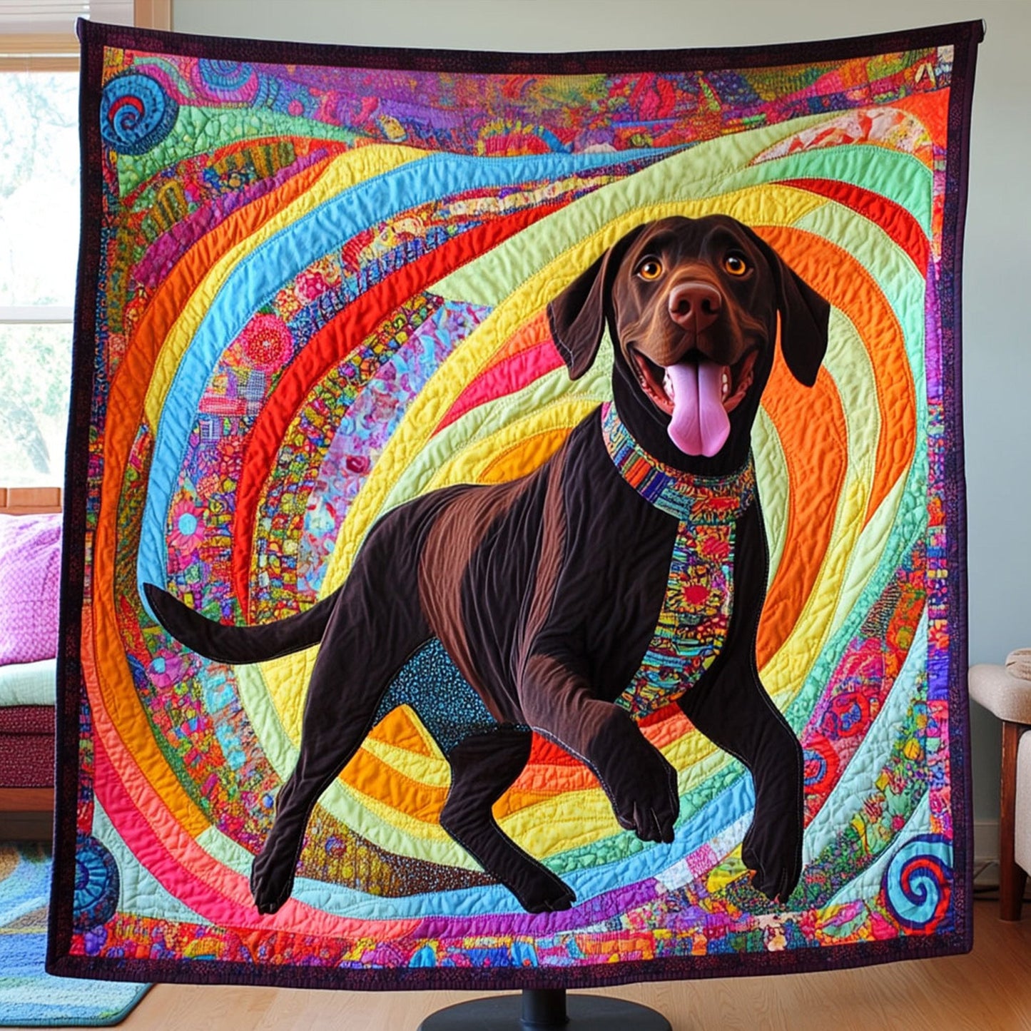 Playful Lab Quilted Blanket NCU0PT1435