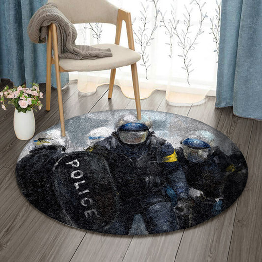 Police DV0410088RR Round Area Rug