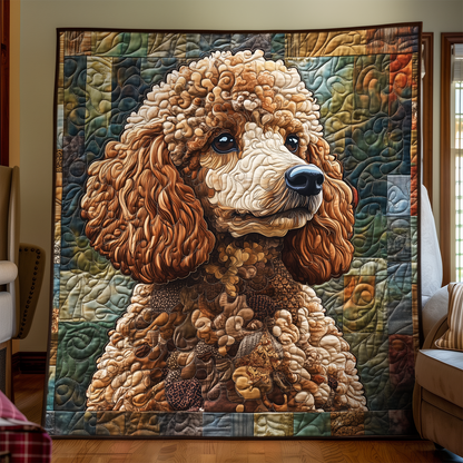 Poodle Parade Quilted Blanket NCU0DK1059