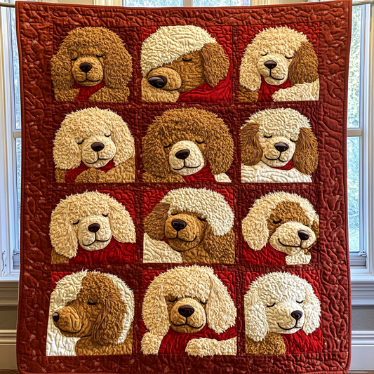 Posh Poodle Quilted Blanket NCU0DK1055