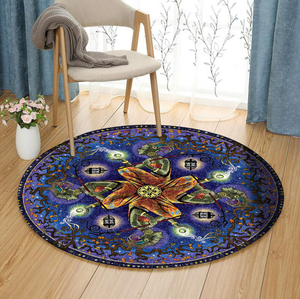 Potential Mandala HT051047TM Round Area Rug