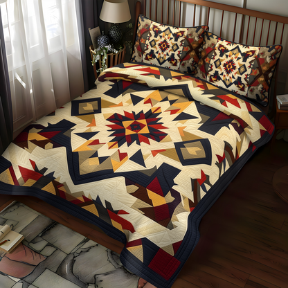 Prairie Flames 3-Piece Quilted Bedding Set NCU0DK1716