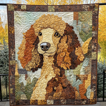 Primped Poodle Quilted Blanket NCU0DK1057