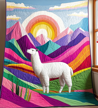 Psychedelic Llama Quilted Blanket NCU0DV714