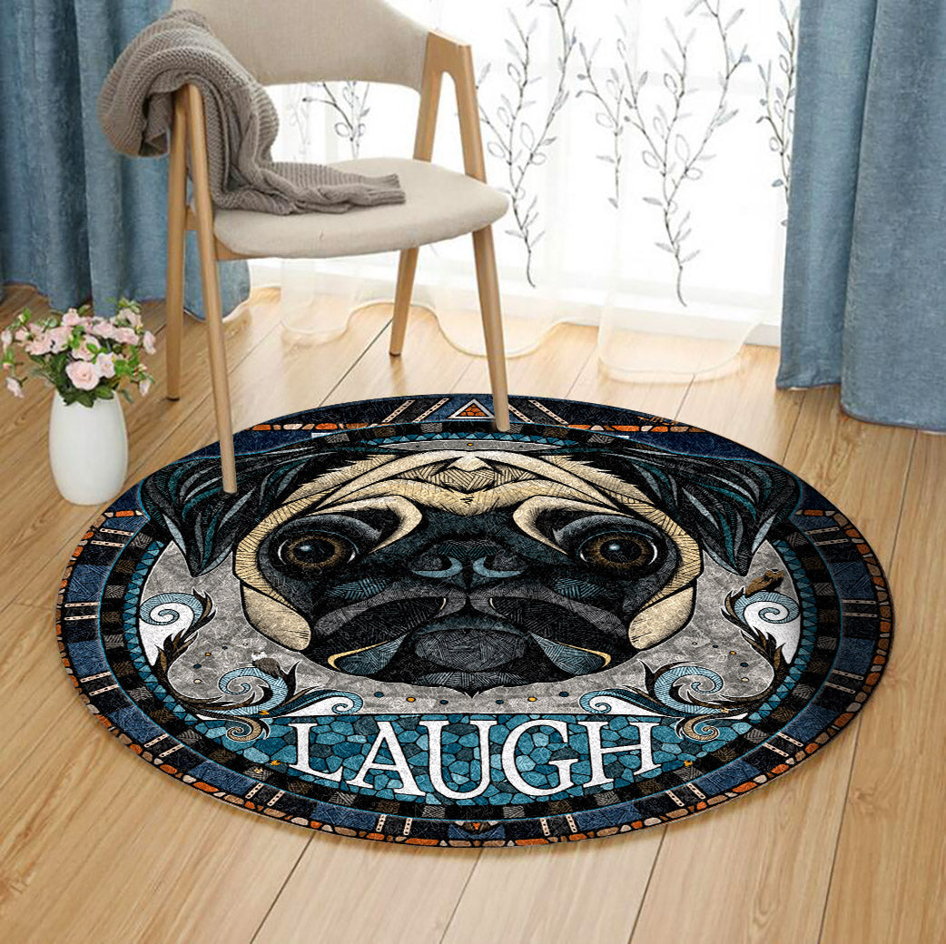 Pug CG2110113TM Round Area Rug