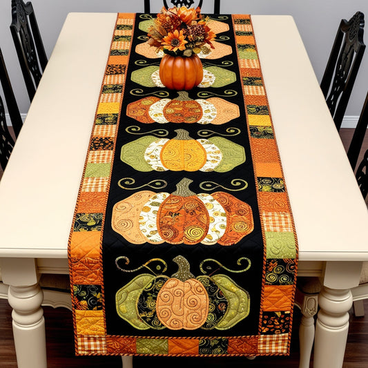 Pumpkin NTA311024237 Quilted Table Runner