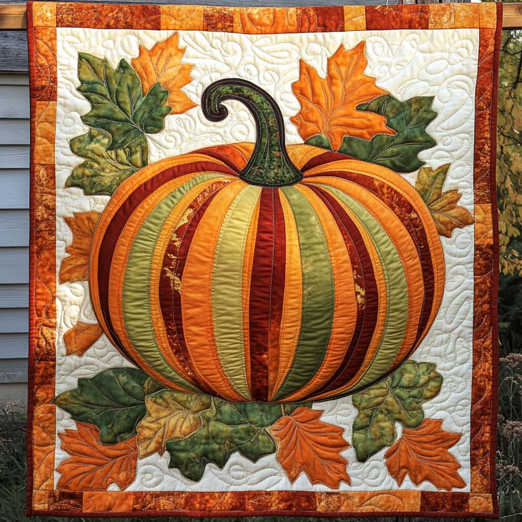 Pumpkin Delight Quilted Blanket NCU0NT1341