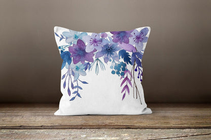 Purple Floral Cushion Covers