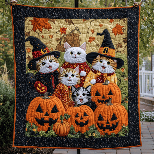 Purrfectly Haunted Quilted Blanket NCU0TH1514