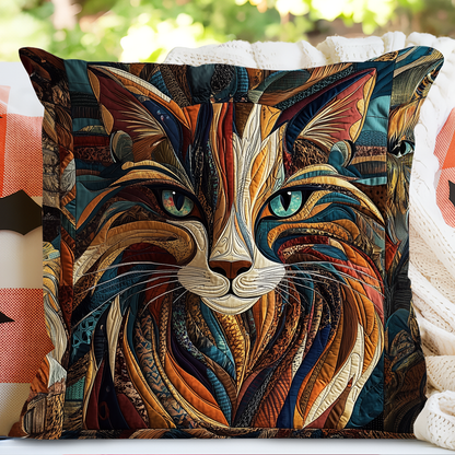 Purrs And Patches Quilted Pillow Case NCU0DK2032