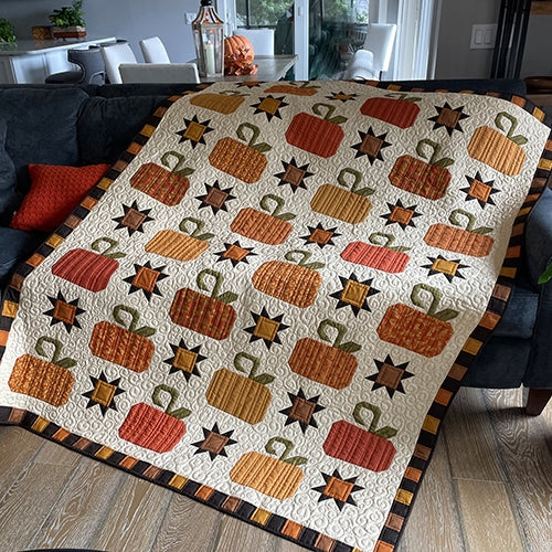 Pumpkin CLDY040724113 Quilt Blanket