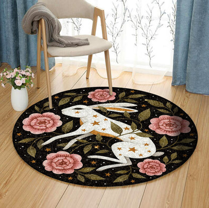 Rabbit QN070819 Round Area Rug