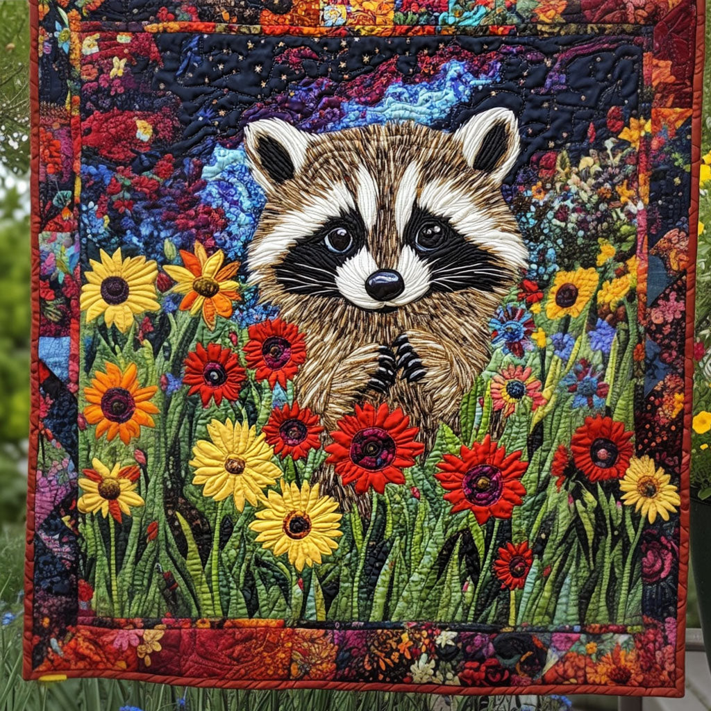 Raccoon Retreat Quilted Blanket NCU0PT628