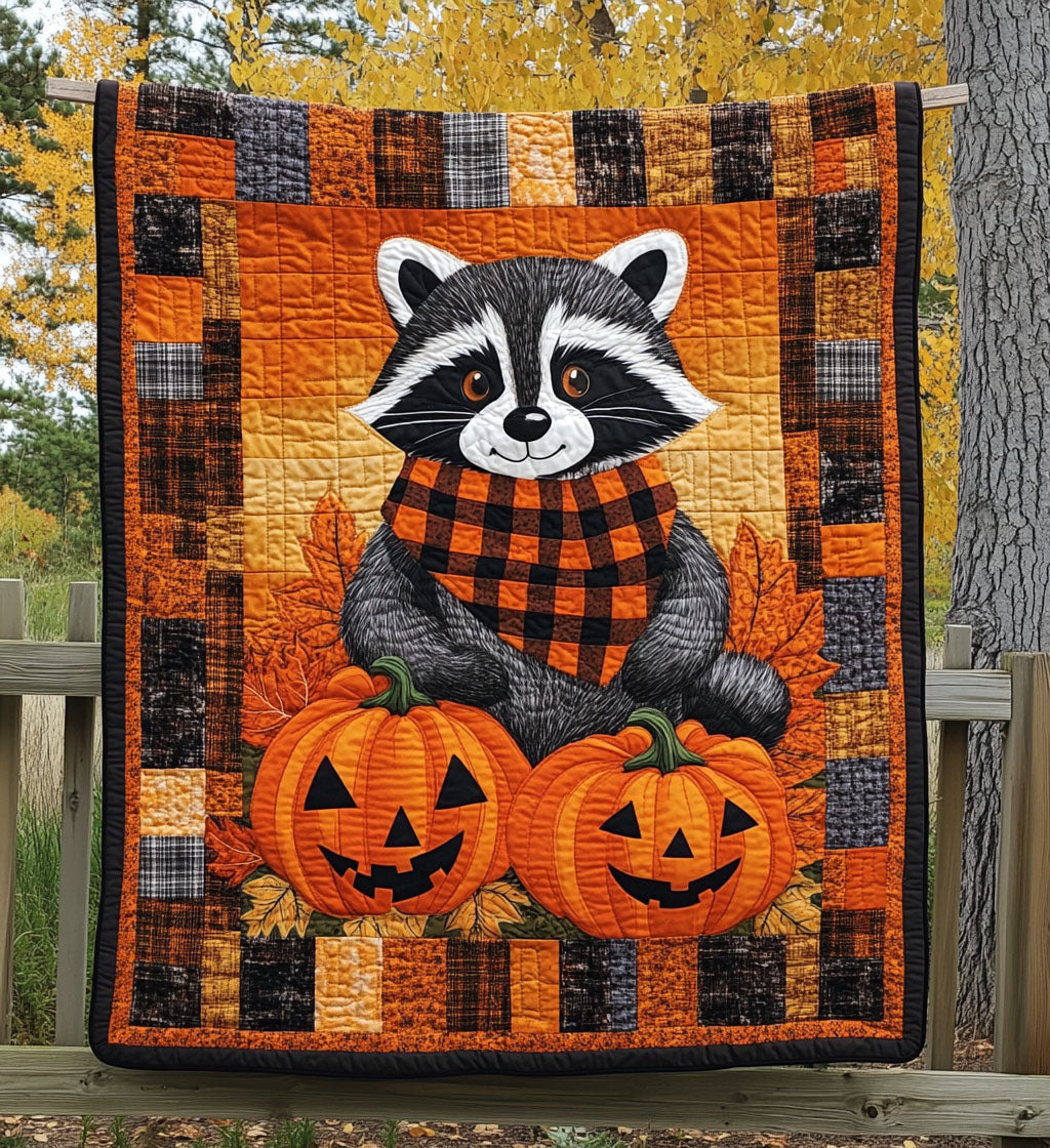 Raccoon Whispers Quilted Blanket NCU0PT629