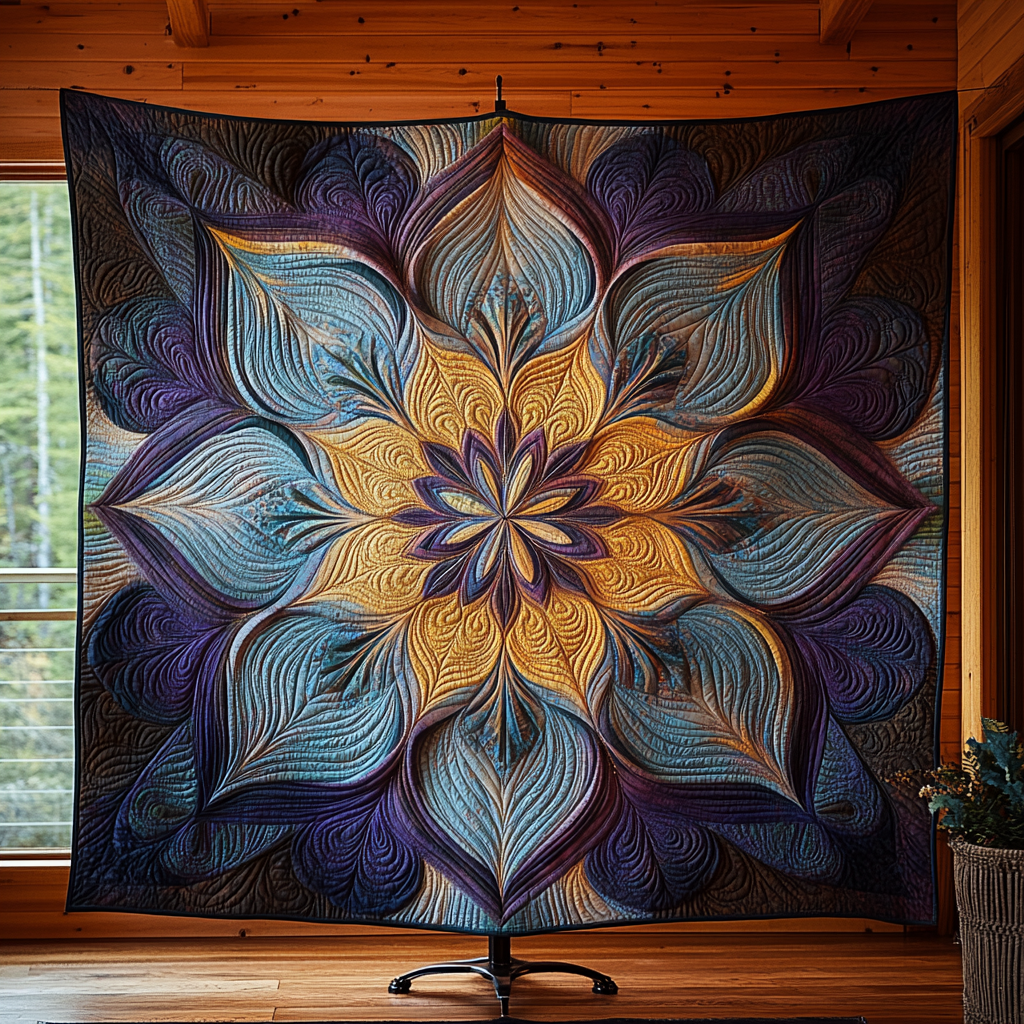 Radiant Flower TAI311024306 Quilt Blanket