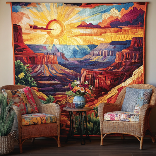 Radiant Canyon Art Quilt Hanging NCU0TL980