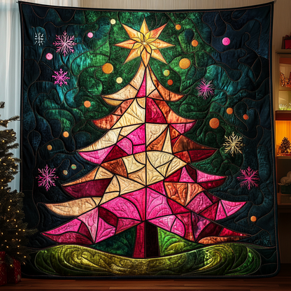 Radiant Christmas Tree Quilted Blanket NCU0TL2168