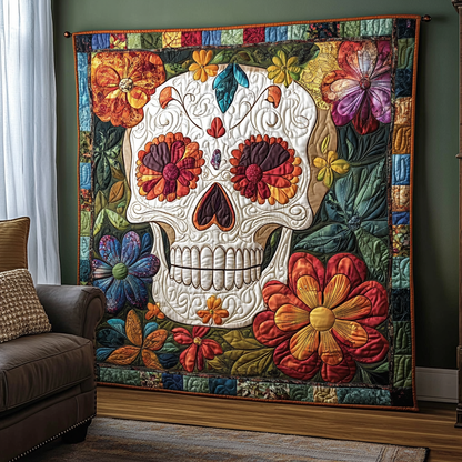 Radiant Skull Quilted Blanket NCU0TL1894