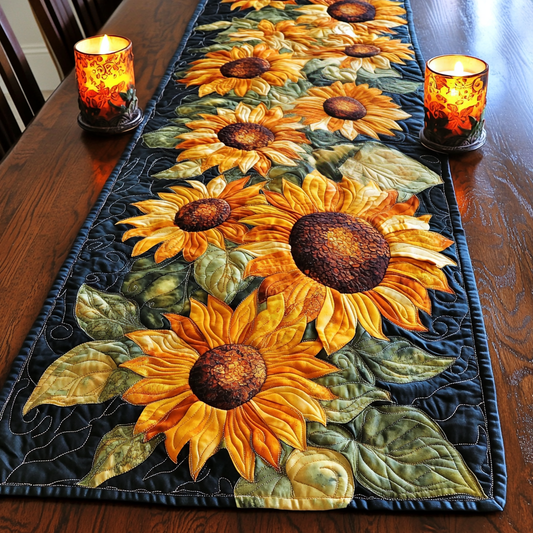 Radiant Sun Quilted Table Runner NCU0VH152