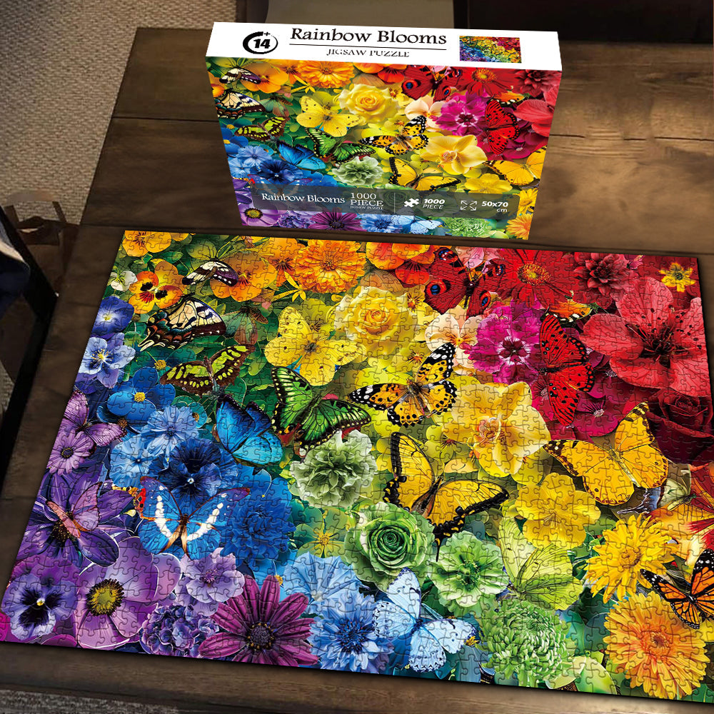 Rainbow Blooms  Jigsaw Puzzle 1000 Pieces