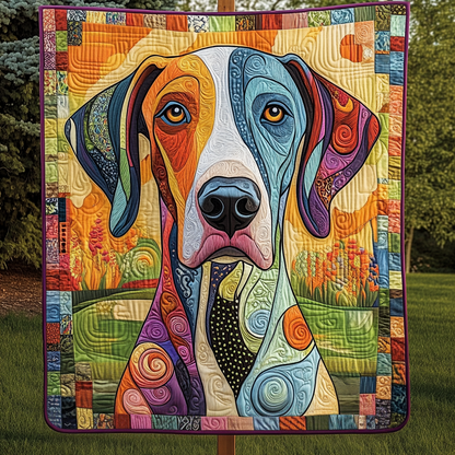 Rainbow Woof Quilted Blanket NCU0VH1722