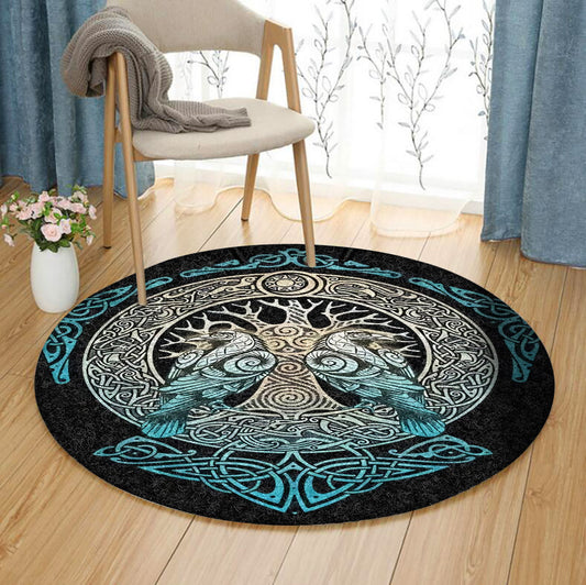 Raven Celtic CL070820MDC Round Area Rug