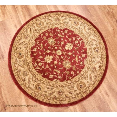 Raya Red CLA2510093RR Round Area Rug