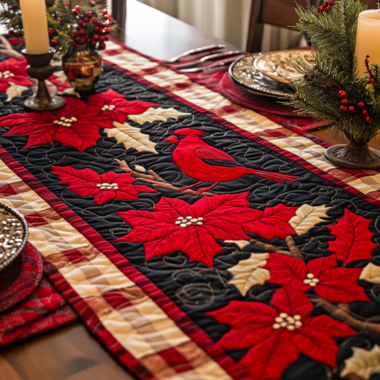 Red Cardinal Quilted Table Runner NCU0DV1317