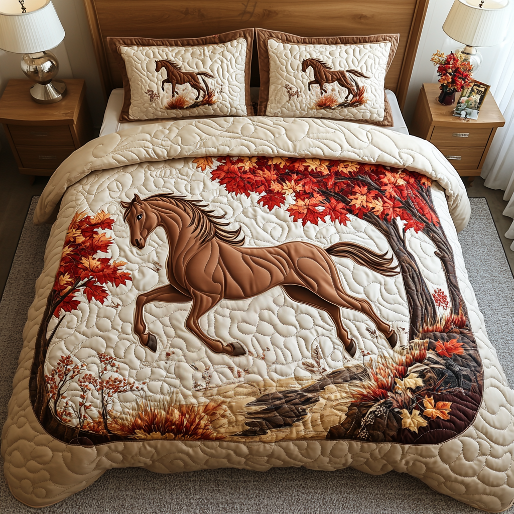 Regal Trot Quilted Bedding Set NCU0DV2546