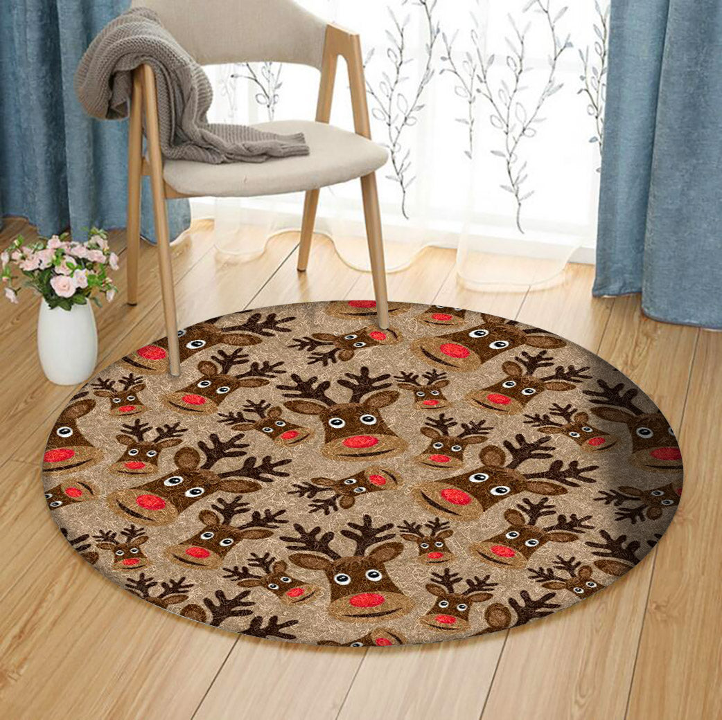 Reindeer HM050928TM Round Area Rug