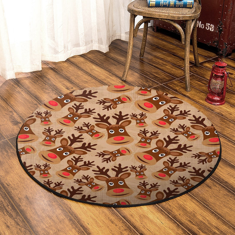 Reindeer HM050928TM Round Area Rug