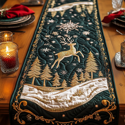 Reindeer Dash Quilted Table Runner NCU0VH1265