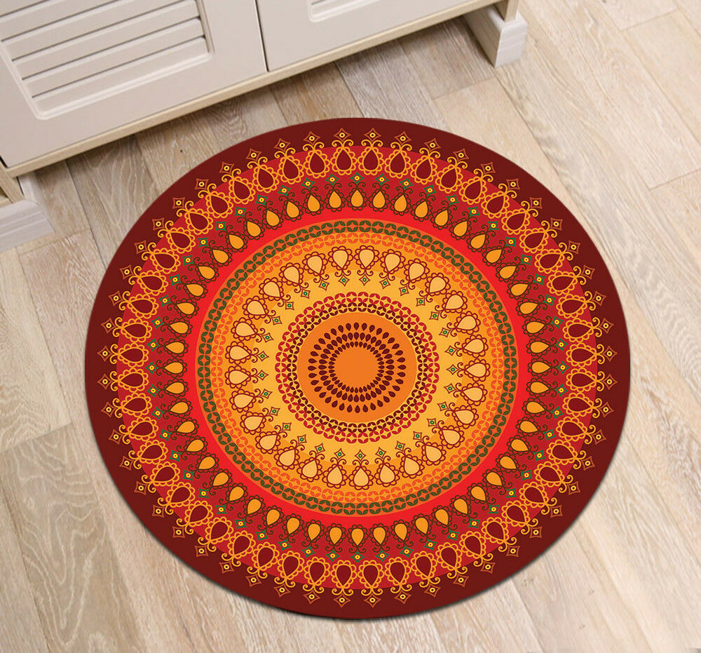 Retro Mandala CLP0710113M Round Area Rug