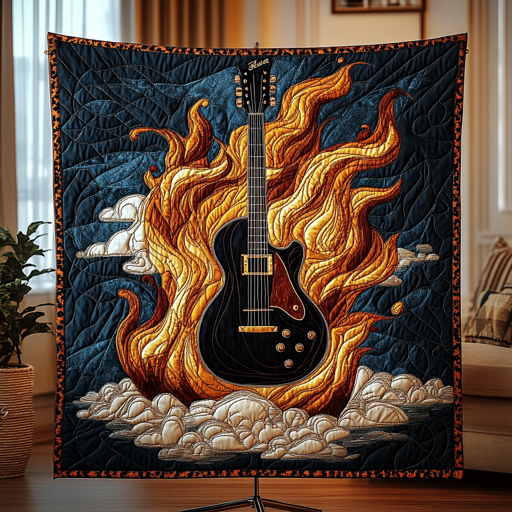 Rock Inferno Quilted Blanket NCU0VH576