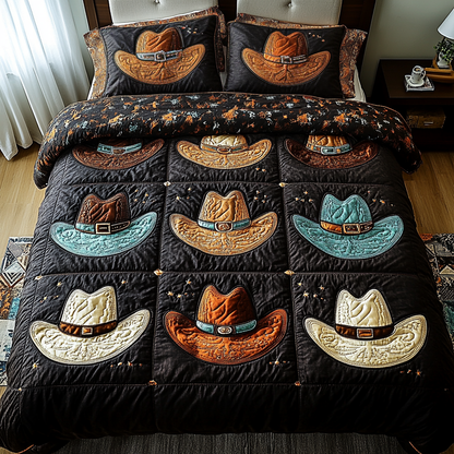 Rodeo Roundup 3-Piece Quilted Bedding Set NCU0DK2420