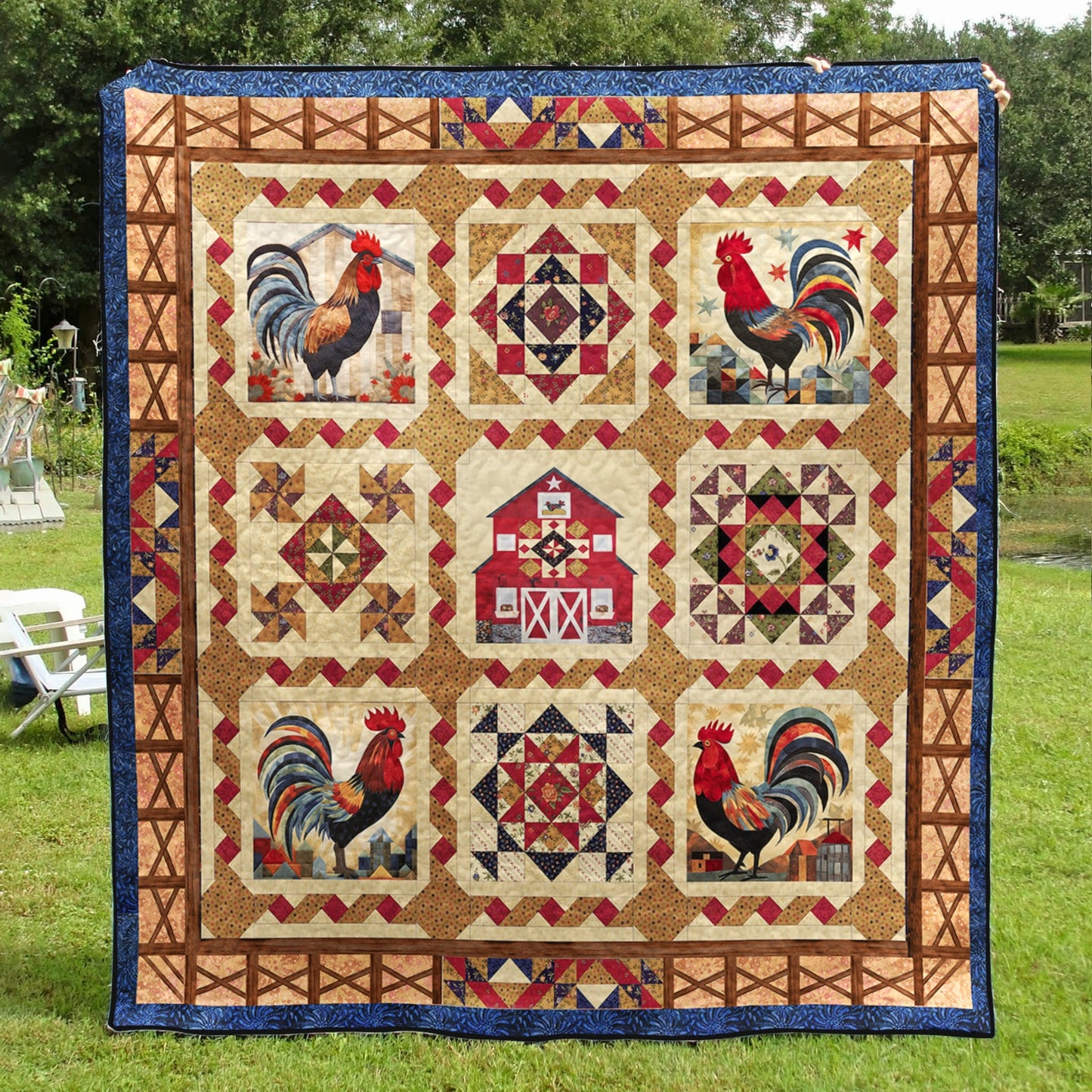 Rooster TL11102304 Quilt Blanket