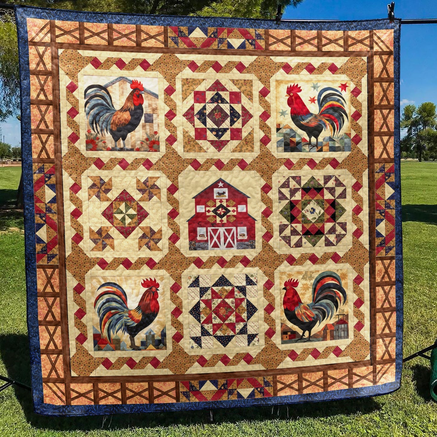 Rooster TL11102304 Quilt Blanket