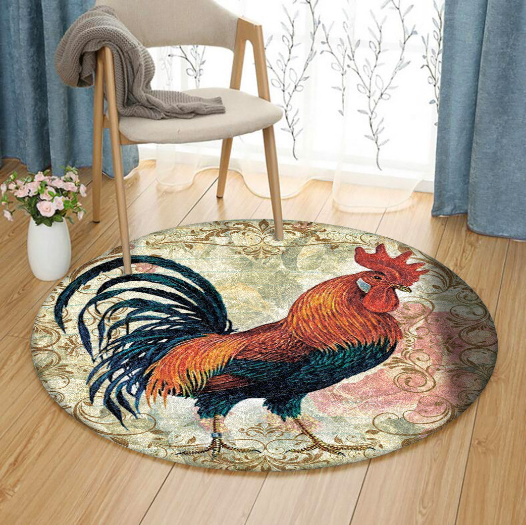 Rooster CG190962TM Round Area Rug