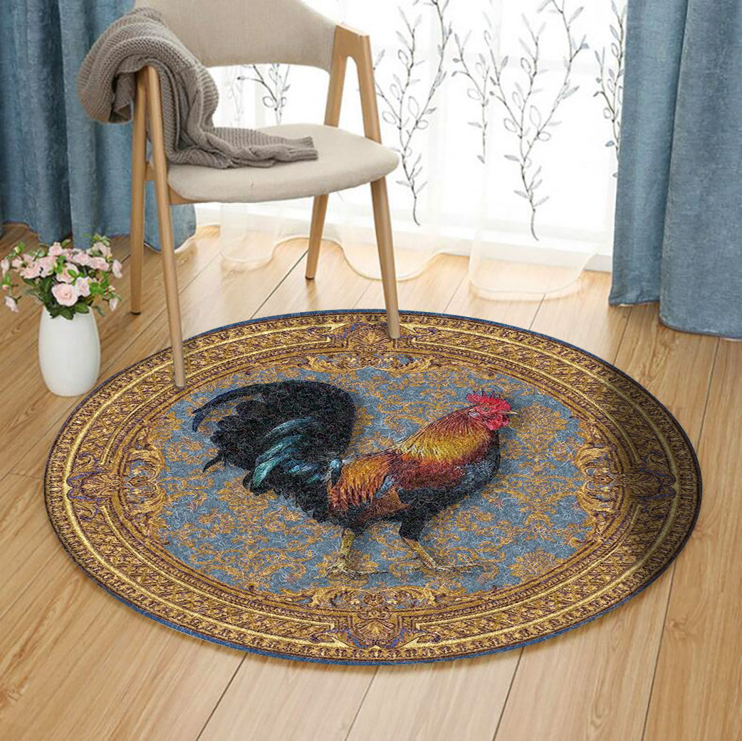 Rooster CG190963TM Round Area Rug