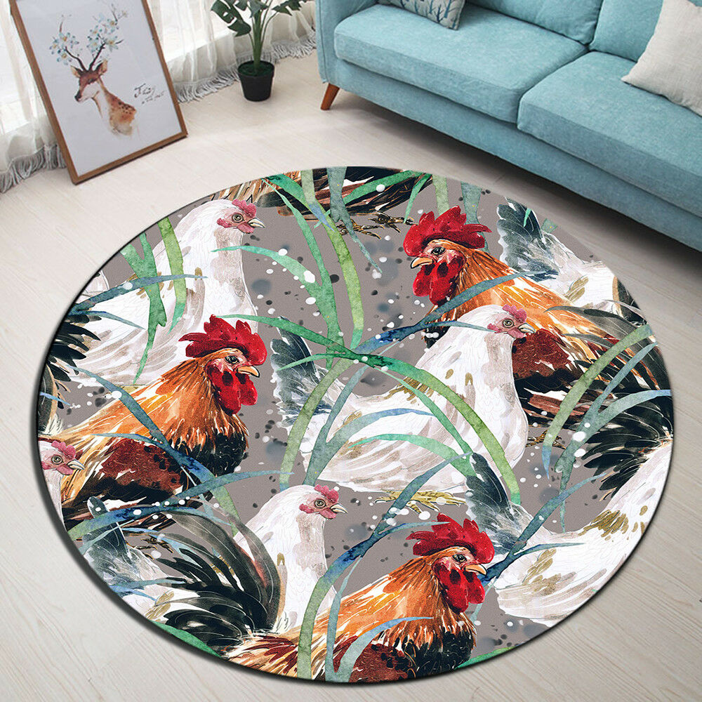 Rooster CLM250965TM Round Area Rug