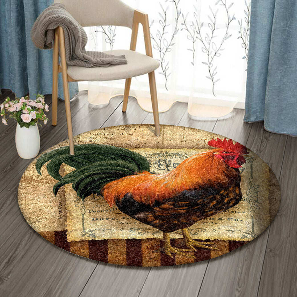 Rooster DV1010143RR Round Area Rug