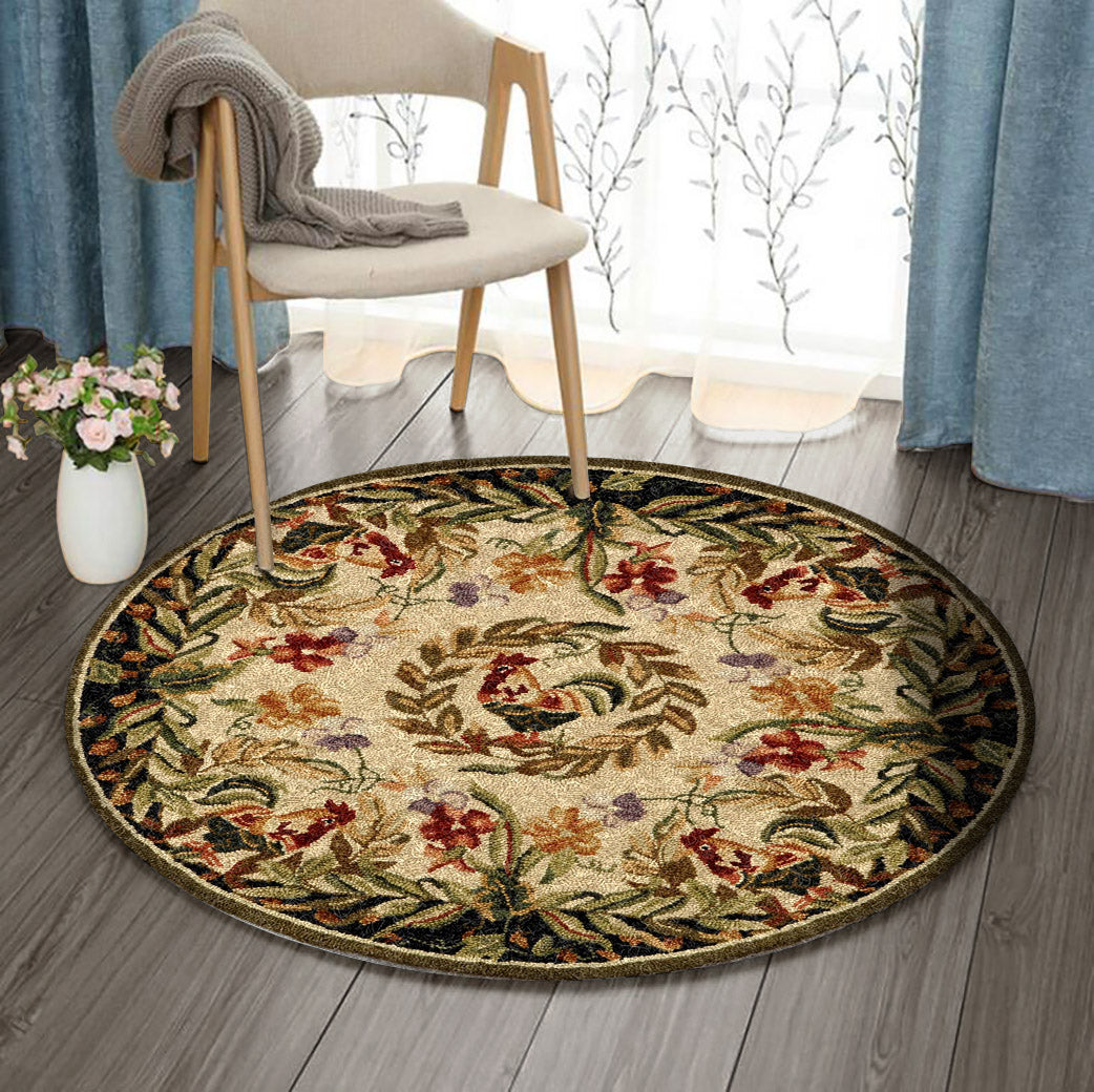 Rooster HN0310104RR Round Area Rug