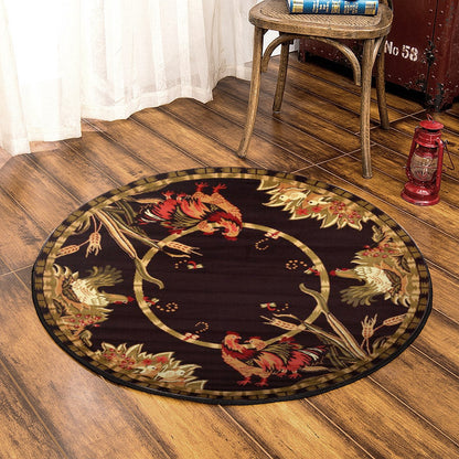 Rooster HN070962RR Round Area Rug