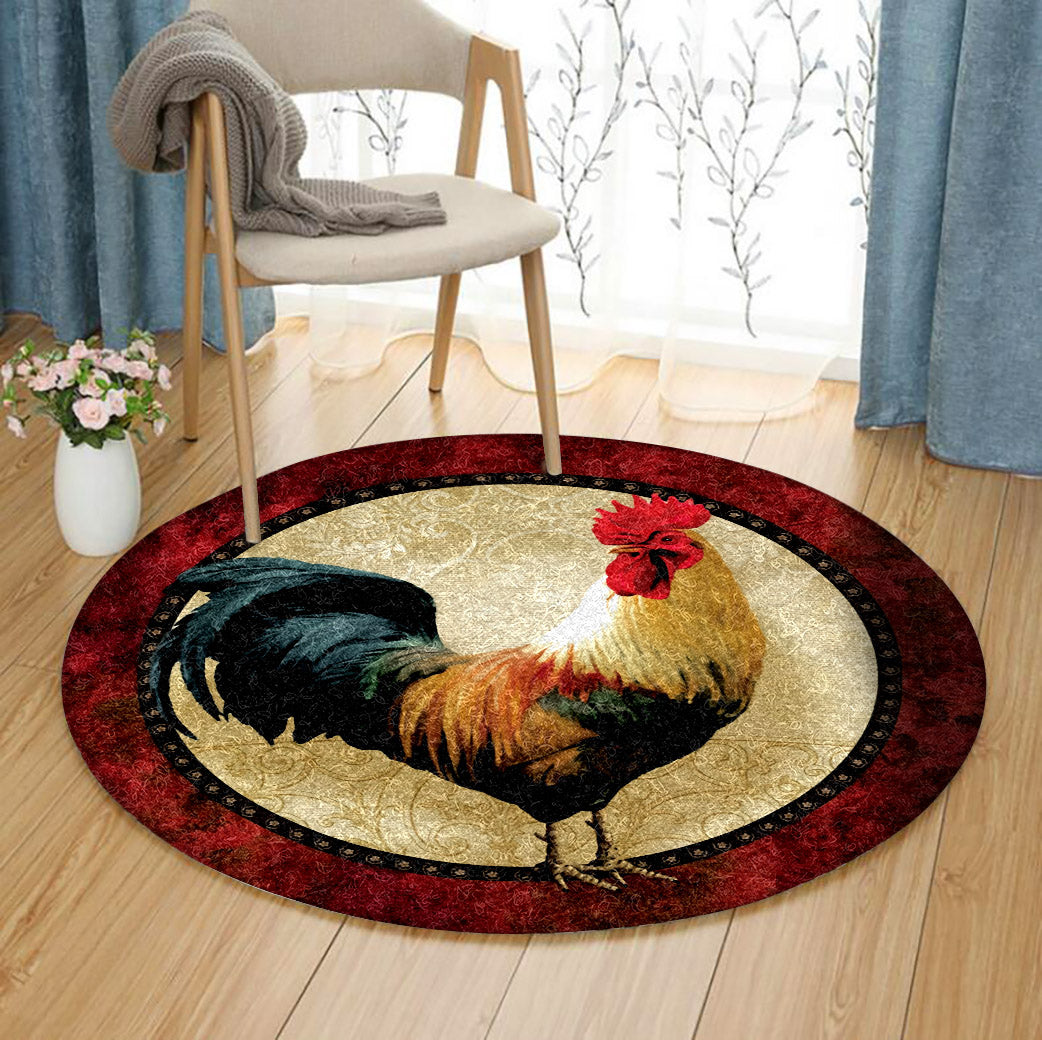 Rooster ML060961RR Round Area Rug