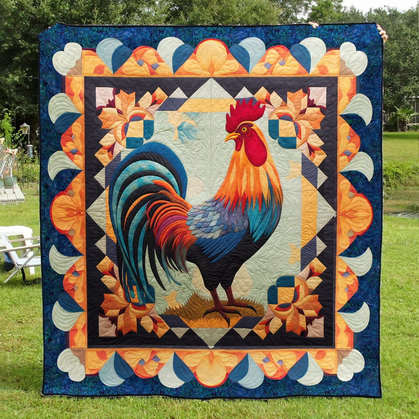 Rooster TL14102302 Quilt Blanket