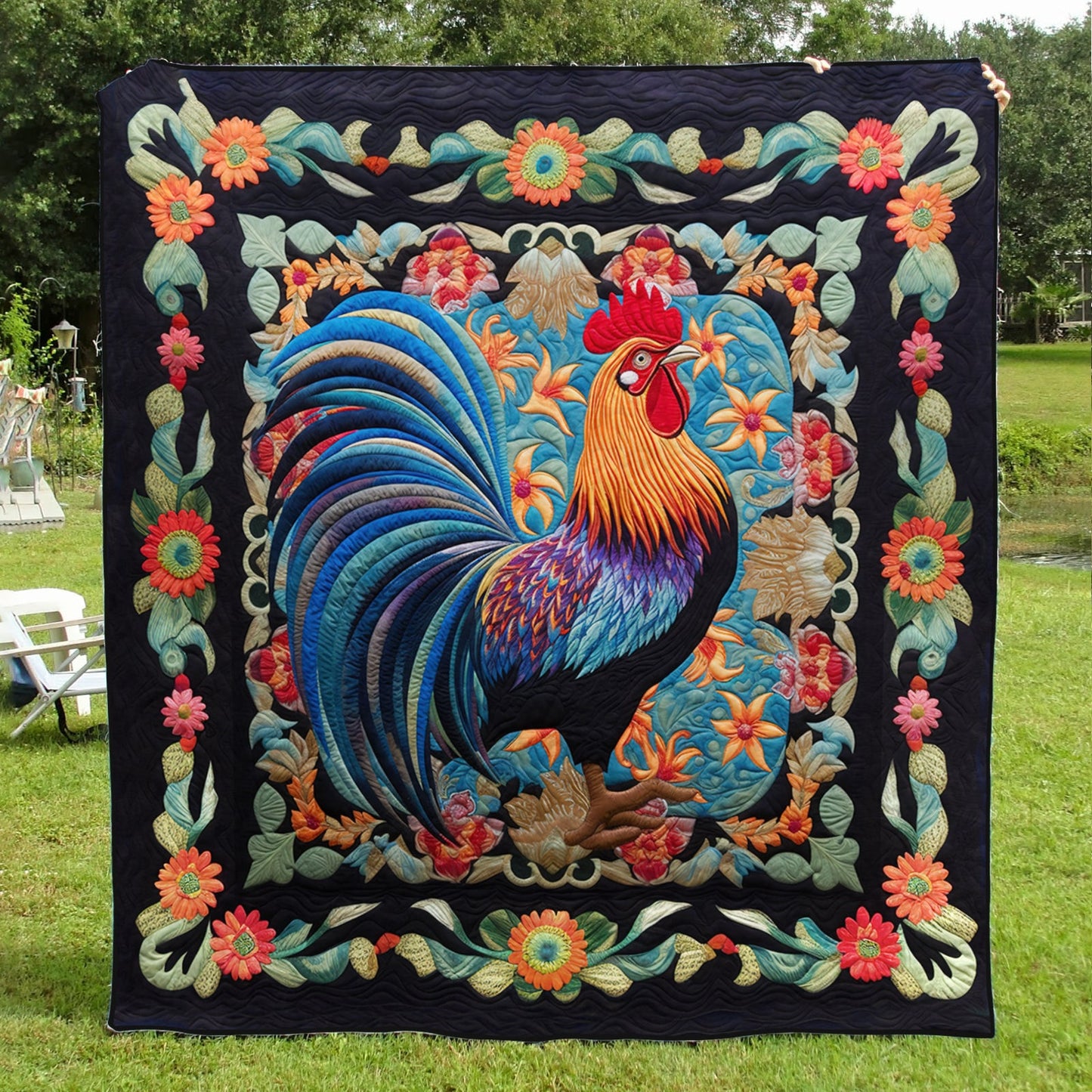 Rooster TL14102303 Quilt Blanket