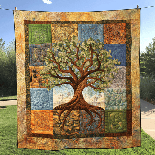 Roots of Life Quilted Blanket NCU0TL2303