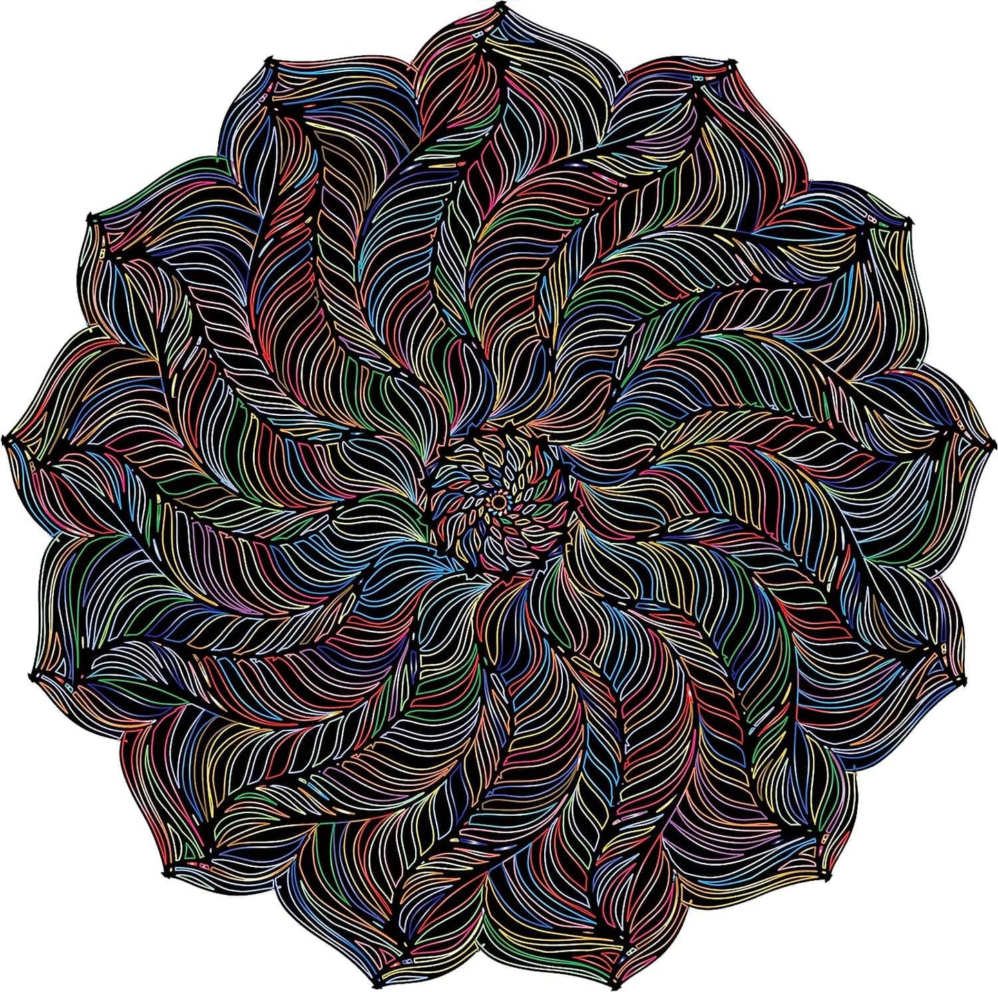 Round Mandala Jigsaw Puzzle 1000 Pieces