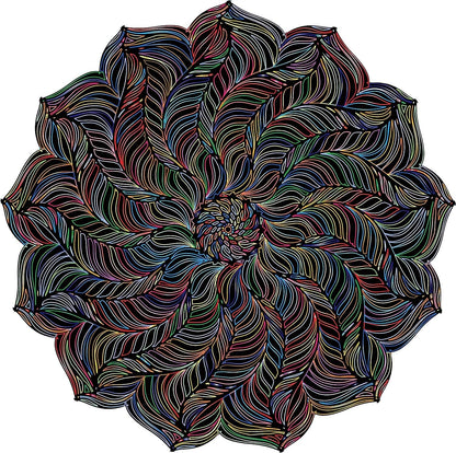 Round Mandala Jigsaw Puzzle 1000 Pieces