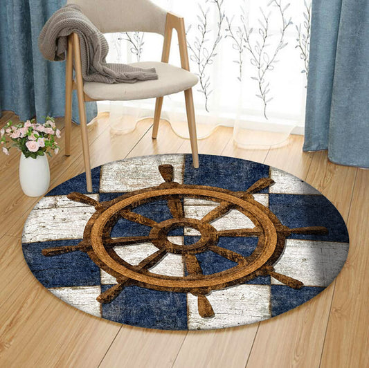 Rudder HT220826TM Round Area Rug